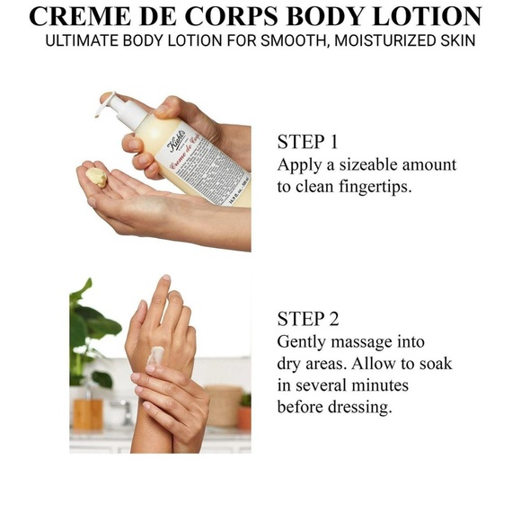 Kiehl's Creme De Corps Body Moisturizer Cream 33.8oz/1000 ml New, sealed new - Picture 10 of 16